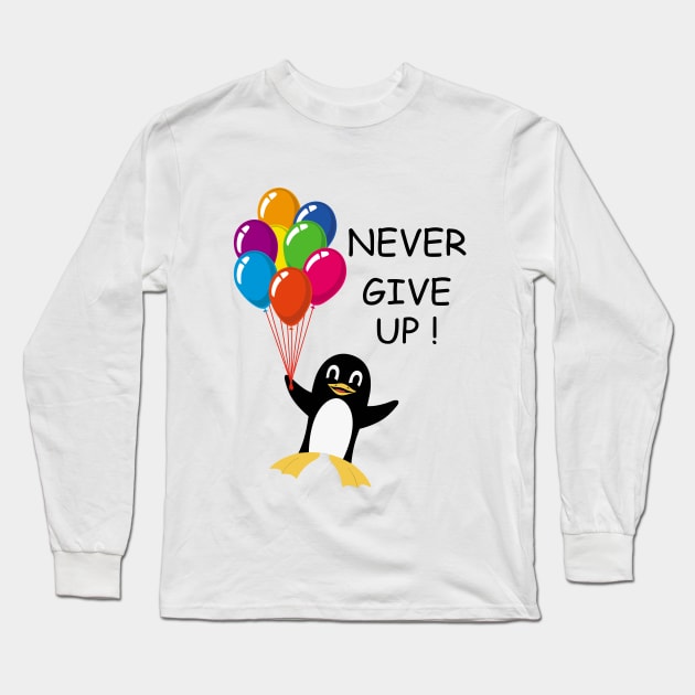 I believe I can fly never give up Long Sleeve T-Shirt by MasliankaStepan